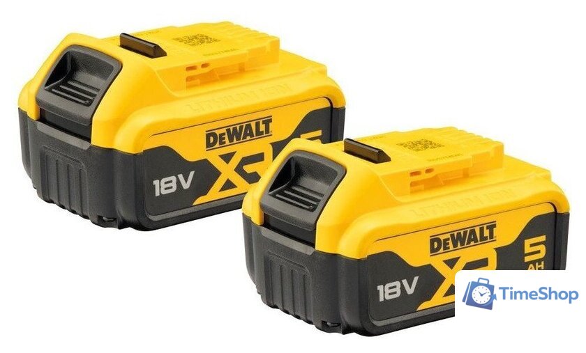 Набор аккумуляторов DeWalt DCB184P2 (18В/2x5 Ач) - Изображение №1 — Интернет-магазин Time-Shop