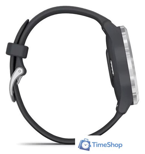 Гибридные умные часы Garmin Vivomove 3S (серебристый/синий) - Изображение №3 — Интернет-магазин Time-Shop