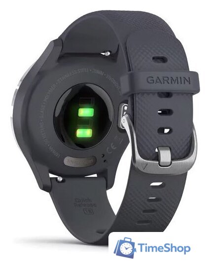 Гибридные умные часы Garmin Vivomove 3S (серебристый/синий) - Изображение №4 — Интернет-магазин Time-Shop