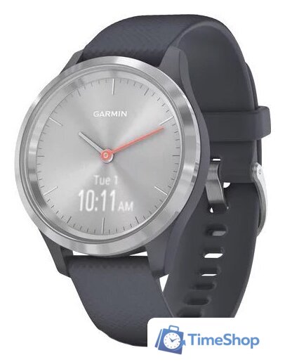 Гибридные умные часы Garmin Vivomove 3S (серебристый/синий) - Изображение №1 — Интернет-магазин Time-Shop
