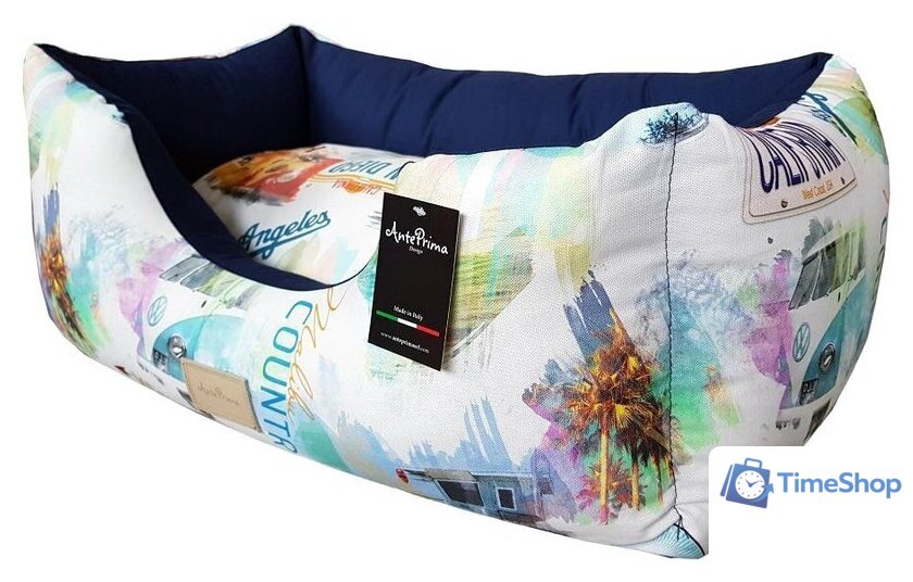 Лежак AntePrima Celine CESURFBLU02 (белый/синий/принт) - Изображение №1 — Интернет-магазин Time-Shop