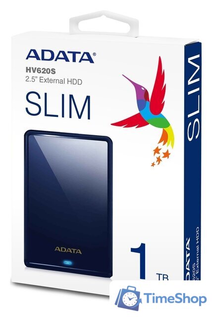 Внешний накопитель ADATA HV620S AHV620S-1TU31-CBL 1TB (синий) - Изображение №7 — Интернет-магазин Time-Shop