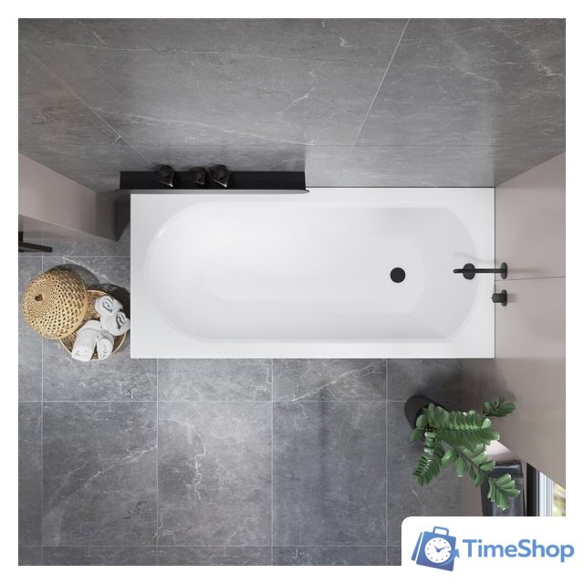 Ванна Lauter Haven 160 21202006 (с ножками, черным подголовн. черным лиц. и торц экраном) - Изображение №14 — Интернет-магазин Time-Shop