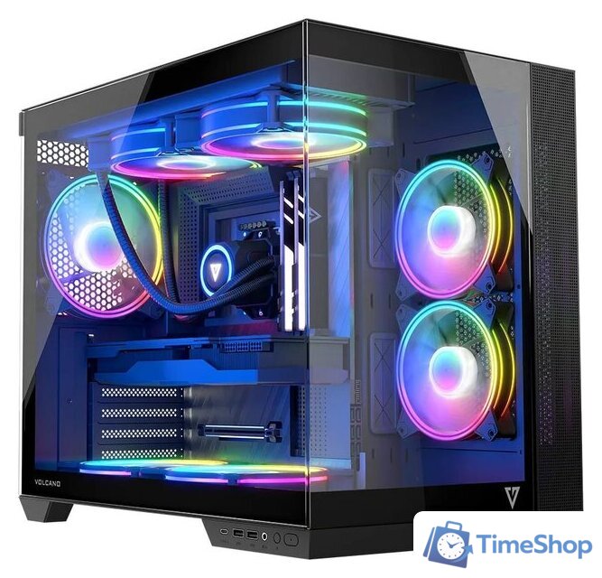 Корпус MODECOM Volcano Panorama Apex ARGB 7F Midi (темно-серый) - Изображение №1 — Интернет-магазин Time-Shop