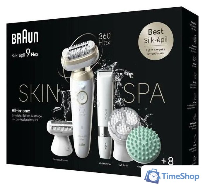 Эпилятор Braun Silk-epil 9 Flex SES9481 3D - Изображение №4 — Интернет-магазин Time-Shop