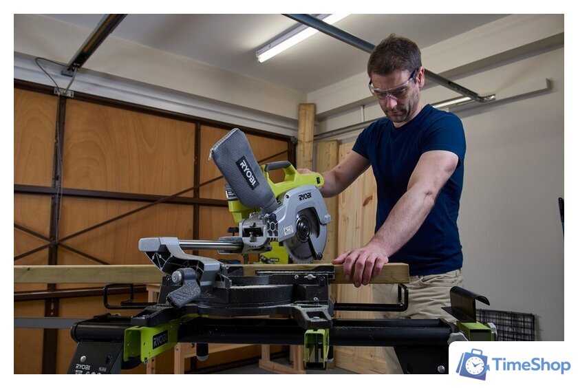 Торцовочная пила Ryobi R18MS216-0 (без АКБ) - Изображение №7 — Интернет-магазин Time-Shop