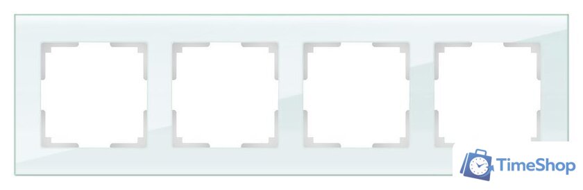 Рамка Werkel Favorit WL01-Frame-04 (натуральное стекло) - Изображение №1 — Интернет-магазин Time-Shop