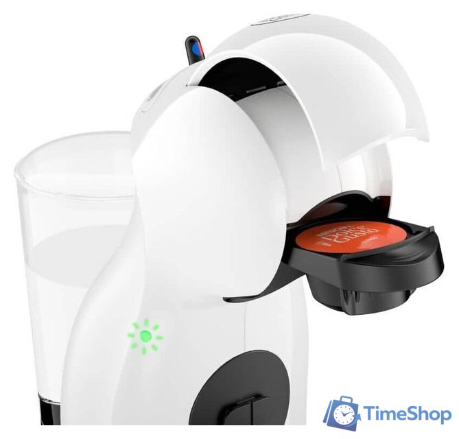 Капсульная кофеварка DeLonghi Piccolo XS EDG110.WB - Изображение №4 — Интернет-магазин Time-Shop