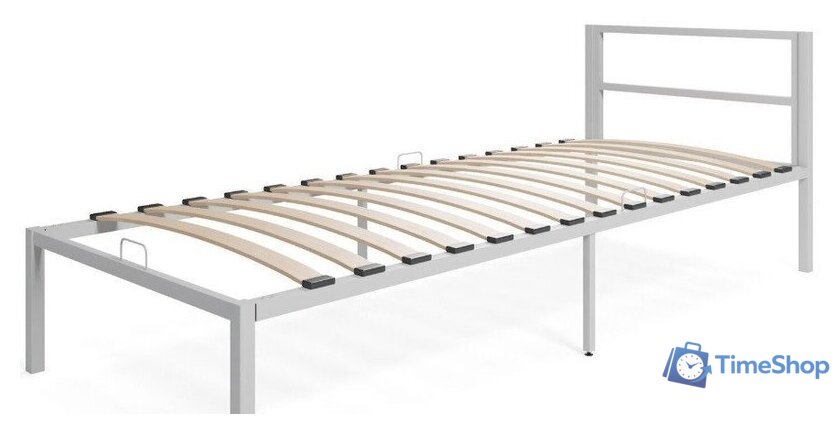 Кровать Князев Мебель Берта 120x190 БА.120.190.С (серый муар) - Изображение №1 — Интернет-магазин Time-Shop