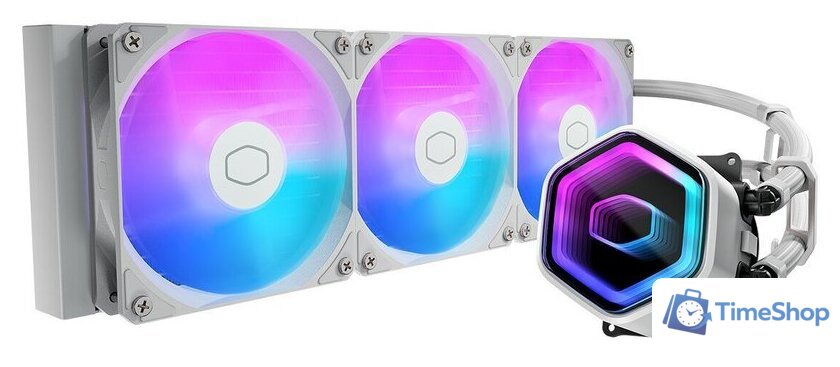Система жидкостного охлаждения для процессора Cooler Master MasterLiquid 360 Core II ARGB White MLW-D36M-A18PA-RW - Изображение №1 — Интернет-магазин Time-Shop