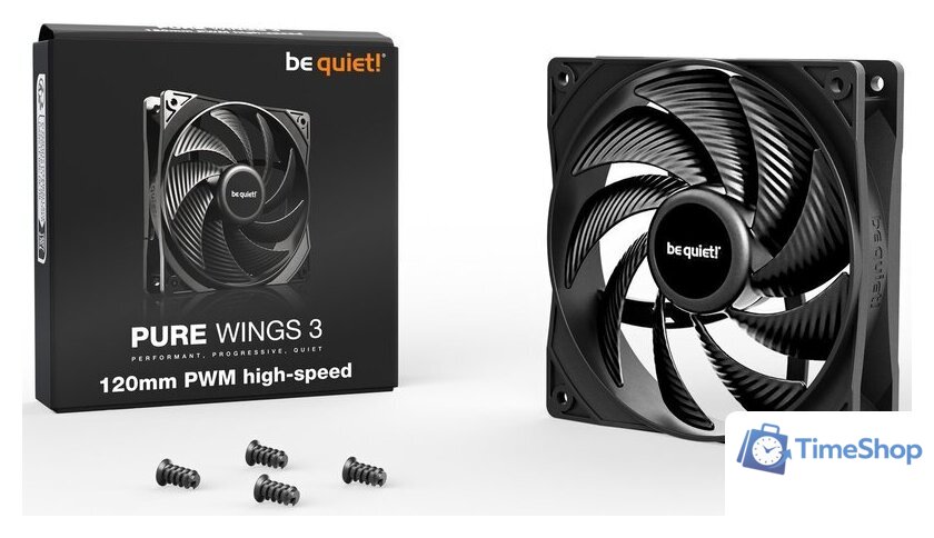 Вентилятор для корпуса be quiet! Pure Wings 3 120mm PWM high-speed BL106 - Изображение №3 — Интернет-магазин Time-Shop