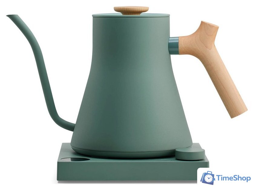 Электрический чайник Fellow Stagg EKG (дымчато-зеленый/клен) - Изображение №1 — Интернет-магазин Time-Shop