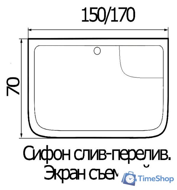 Ванна Wemor 150/70/55 S - Изображение №3 — Интернет-магазин Time-Shop