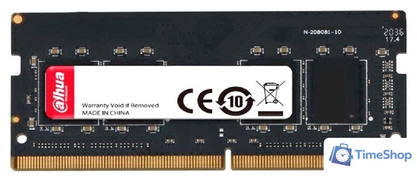 Оперативная память Dahua 16ГБ DDR4 SODIMM 3200 МГц DHI-DDR-C300S16G32 - Изображение №1 — Интернет-магазин Time-Shop