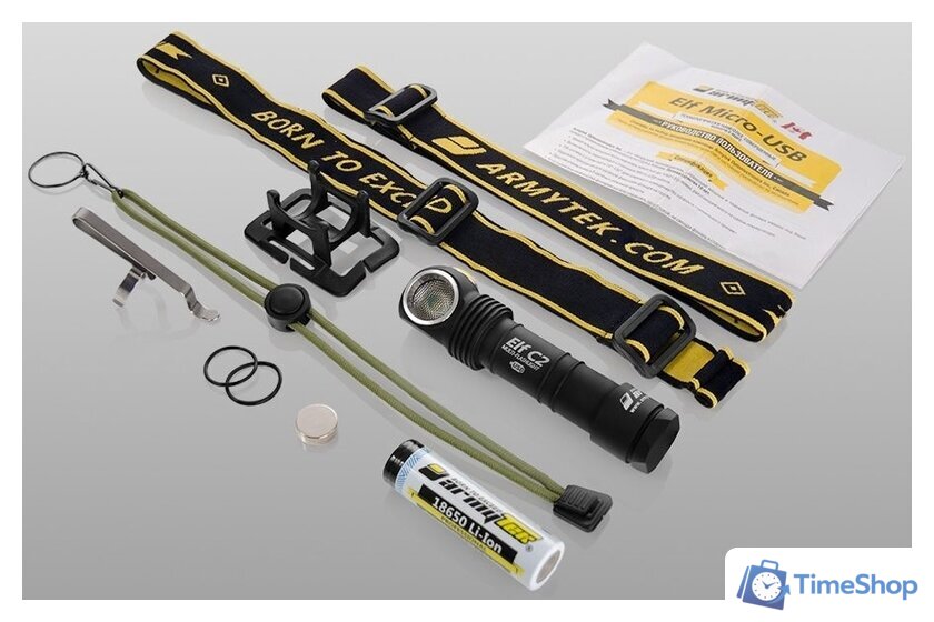 Фонарь Armytek Elf C2 Micro-USB XP-L (White) + 18650 Li-Ion - Изображение №11 — Интернет-магазин Time-Shop