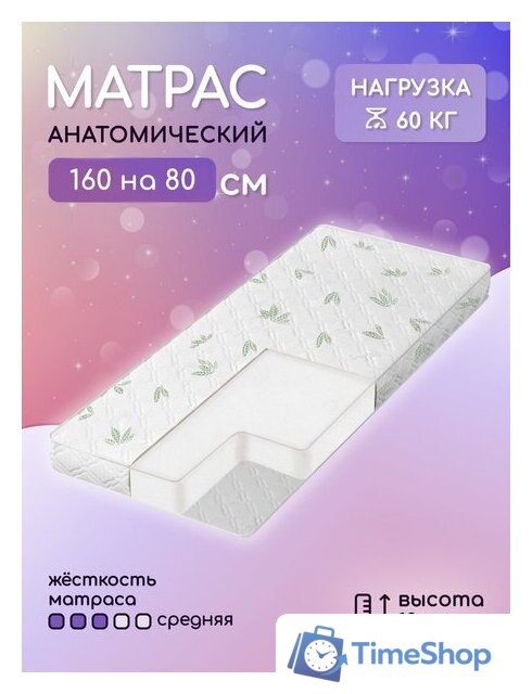 Матрас Капризун Джангл Симпл Холкон 80x160 404582 - Изображение №6 — Интернет-магазин Time-Shop