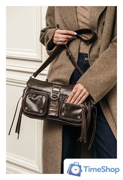 Женская сумка Igermann 1126 22С1126К3 (коричневый) - Изображение №8 — Интернет-магазин Time-Shop