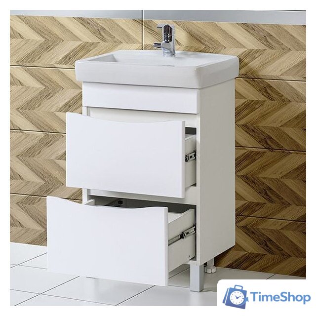  Акваль Тумба Верна 55 под умывальник Милан 55 - Изображение №2 — Интернет-магазин Time-Shop