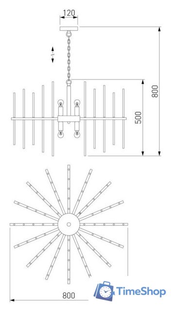 Подвесная люстра Bogate's Smart 356/8 - Изображение №2 — Интернет-магазин Time-Shop