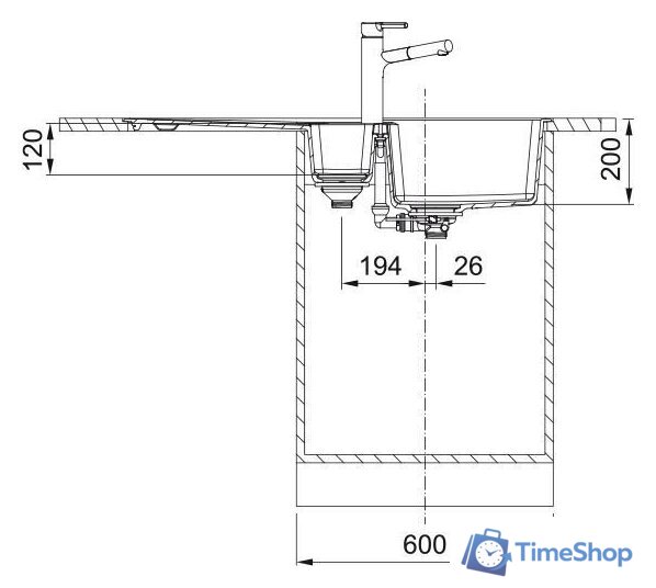 Кухонная мойка Franke Centro CNG 651-100 114.0716.327 (серый сланец) - Изображение №5 — Интернет-магазин Time-Shop