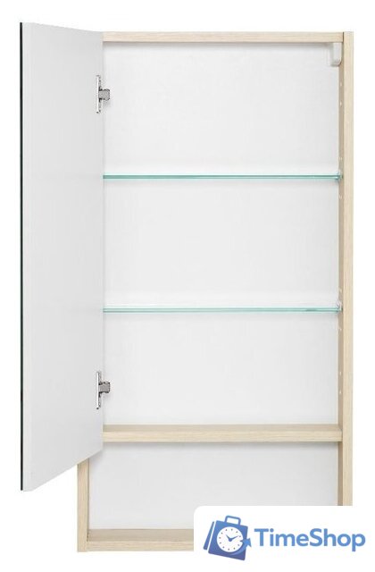  Акватон Шкаф с зеркалом Сканди 45 1A252002SDZ90 (белый/дуб рустикальный) - Изображение №3 — Интернет-магазин Time-Shop