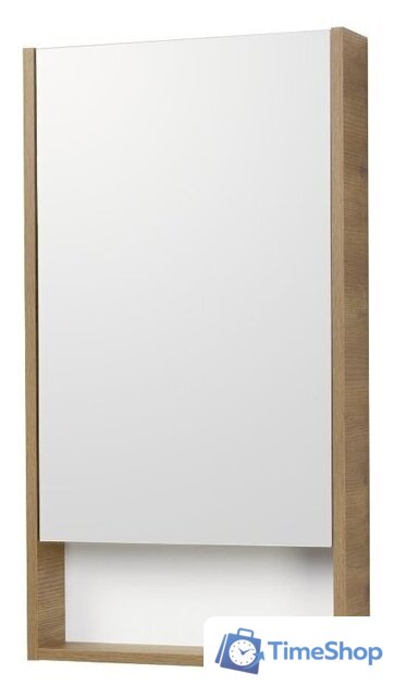  Акватон Шкаф с зеркалом Сканди 45 1A252002SDZ90 (белый/дуб рустикальный) - Изображение №1 — Интернет-магазин Time-Shop