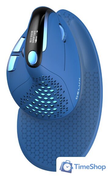 Вертикальная мышь Delux Seeker M618XSD (синий) - Изображение №1 — Интернет-магазин Time-Shop