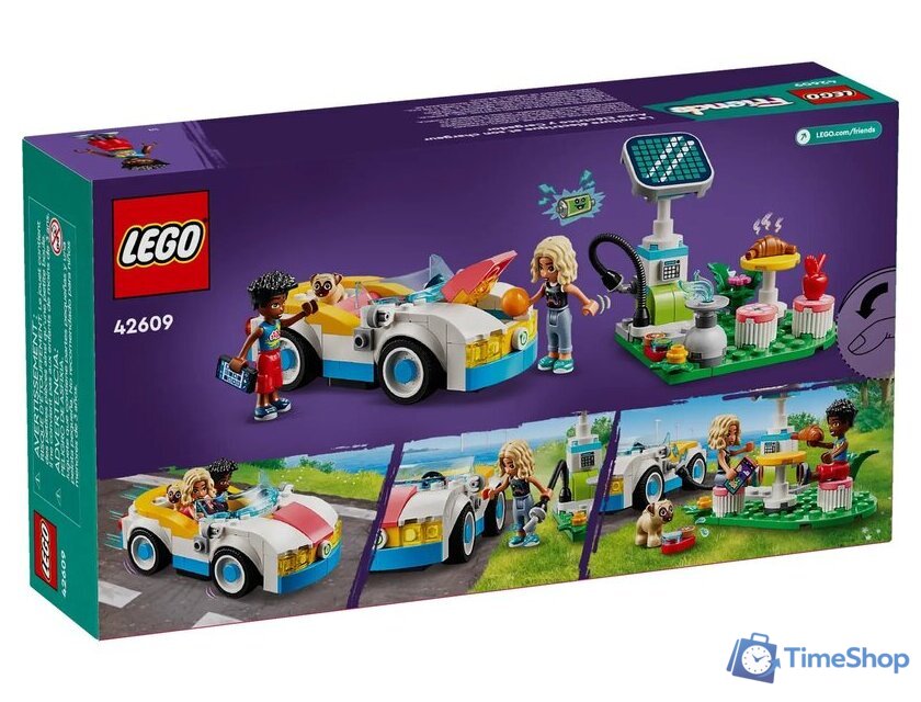 Конструктор LEGO Friends Электромобиль и зарядное устройство 42609 - Изображение №2 — Интернет-магазин Time-Shop