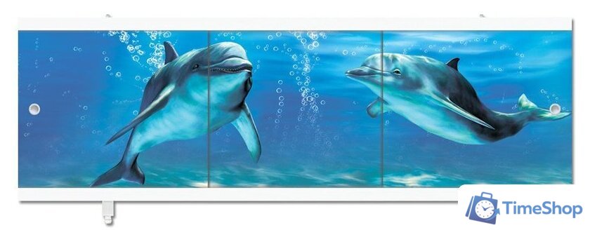 Фронтальный экран под ванну Метакам Ультралегкий АРТ 1.48 (дельфины) - Изображение №2 — Интернет-магазин Time-Shop