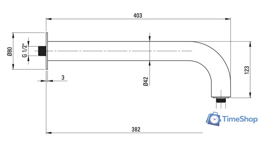 Душевая система  Deante Silia Titanium NQS_D9YK - Изображение №4 — Интернет-магазин Time-Shop