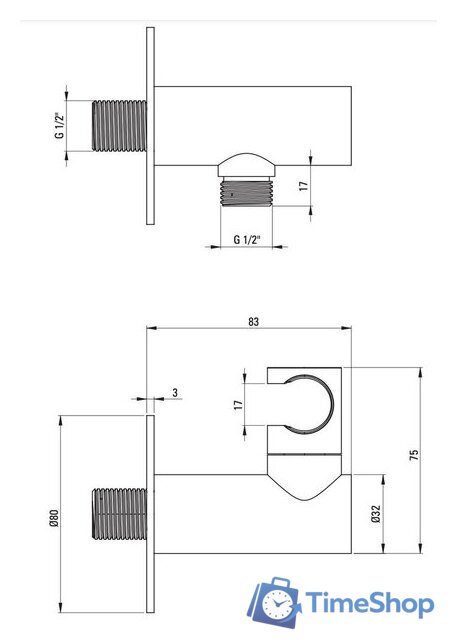 Душевая система  Deante Silia Titanium NQS_D9YK - Изображение №2 — Интернет-магазин Time-Shop