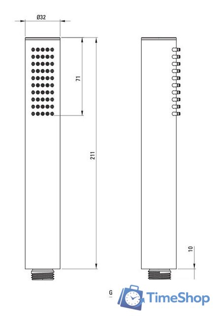 Душевая система  Deante Silia Titanium NQS_D9YK - Изображение №3 — Интернет-магазин Time-Shop