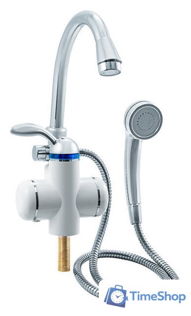 Проточный электрический водонагреватель кран+душ Unipump BEF-001-03 - Изображение №1 — Интернет-магазин Time-Shop