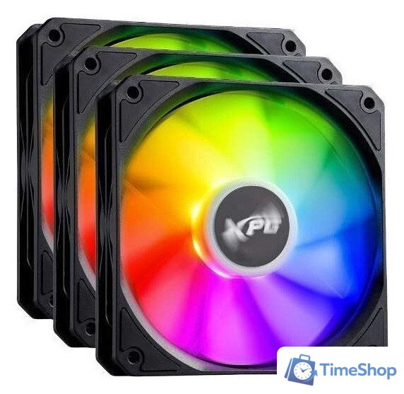 Комплект вентиляторов для корпуса ADATA XPG Vento R 120x3 ARGB PWM (черный) - Изображение №1 — Интернет-магазин Time-Shop