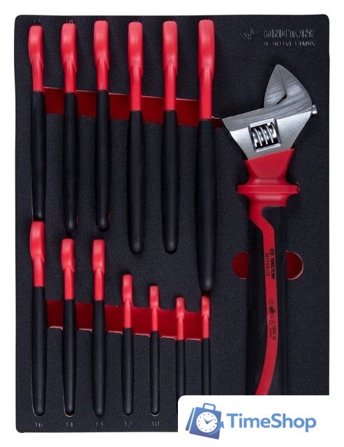 Набор ключей King Tony 9-901VE14MRV (14 предметов) - Изображение №1 — Интернет-магазин Time-Shop