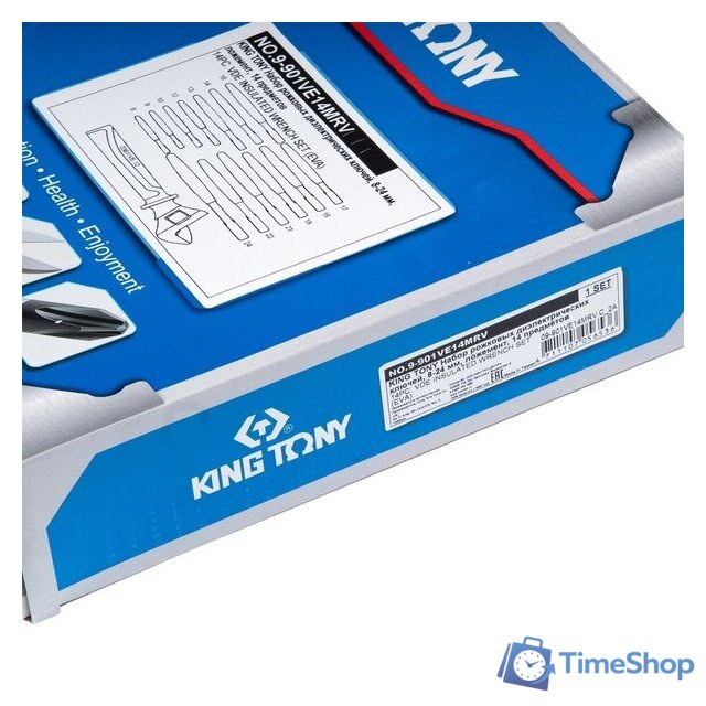 Набор ключей King Tony 9-901VE14MRV (14 предметов) - Изображение №3 — Интернет-магазин Time-Shop