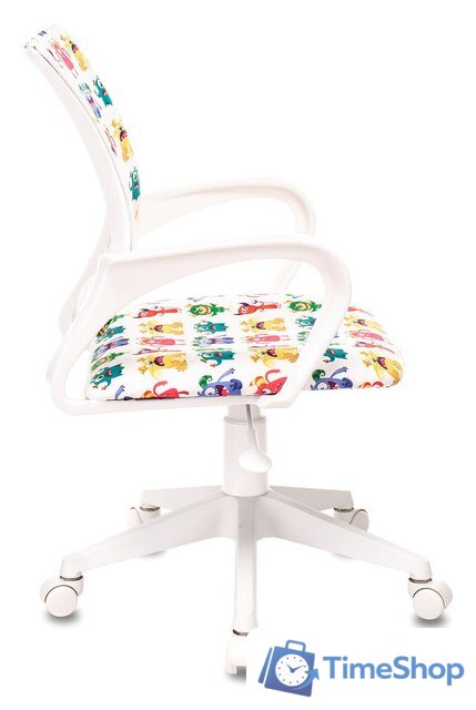 Офисное кресло Бюрократ Burokids 1W 1687096 (белый/пластик белый) - Изображение №7 — Интернет-магазин Time-Shop