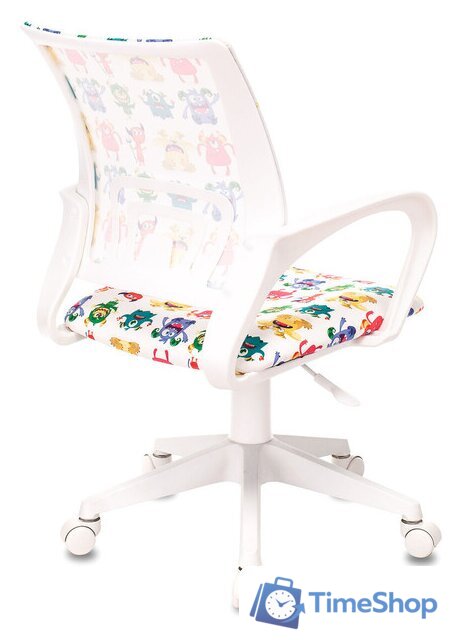 Офисное кресло Бюрократ Burokids 1W 1687096 (белый/пластик белый) - Изображение №4 — Интернет-магазин Time-Shop