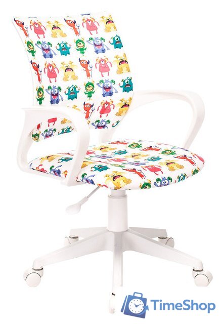Офисное кресло Бюрократ Burokids 1W 1687096 (белый/пластик белый) - Изображение №1 — Интернет-магазин Time-Shop
