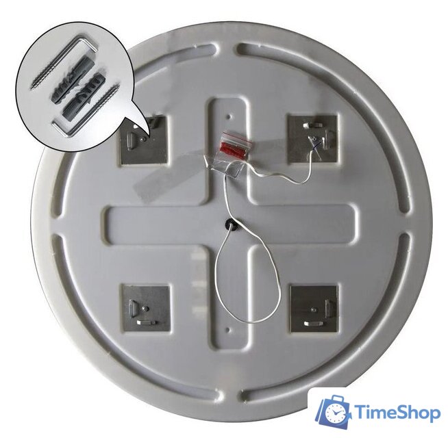  Пекам Зеркало Ring Fly 90x90 RingFly-90x90B (с подсветкой и бесконтактным сенсором) - Изображение №3 — Интернет-магазин Time-Shop