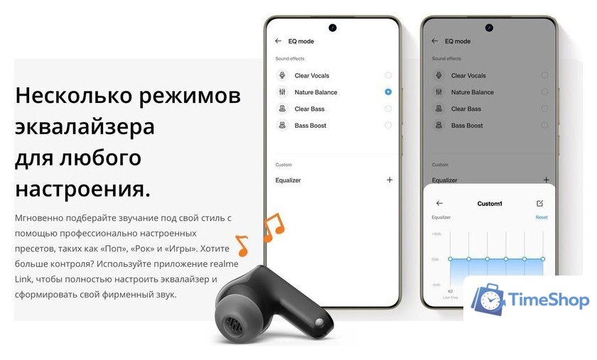 Наушники Realme Buds T500 Pro (черный) - Изображение №16 — Интернет-магазин Time-Shop