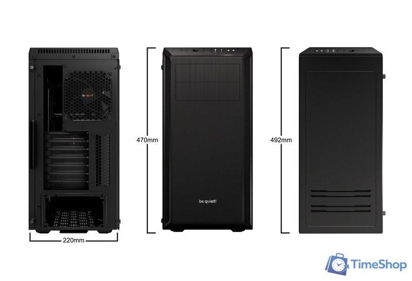 Корпус be quiet! Pure Base 600 (черный) с окном - Изображение №2 — Интернет-магазин Time-Shop