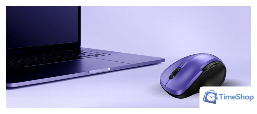 Мышь Genius Ergo 8200S (фиолетовый) - Изображение №4 — Интернет-магазин Time-Shop