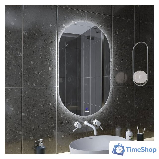  Grossman Зеркало Nero-промо LED 245090 (с сенсорным выключателем) - Изображение №2 — Интернет-магазин Time-Shop