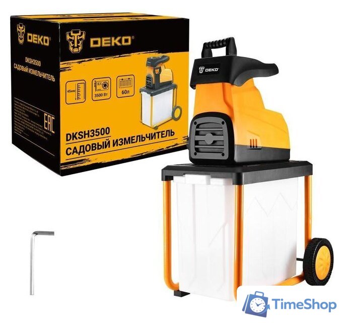 Садовый измельчитель Deko DKSH3500 - Изображение №2 — Интернет-магазин Time-Shop