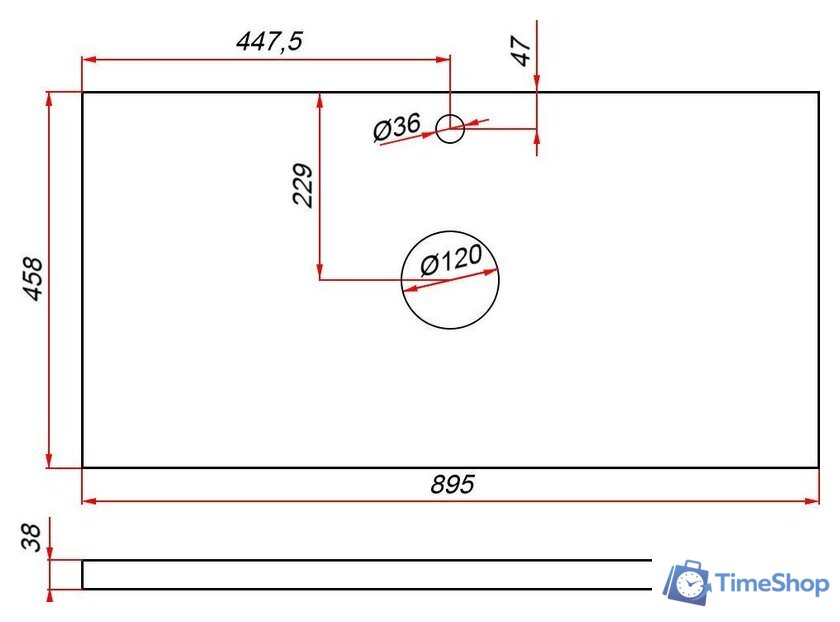  ЗОВ Тумба под умывальник Дион 90 D90LAFM7015MKV5-HPL38T (туя/графит матовый) - Изображение №5 — Интернет-магазин Time-Shop
