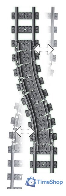 Конструктор LEGO City 60205 Рельсы - Изображение №3 — Интернет-магазин Time-Shop