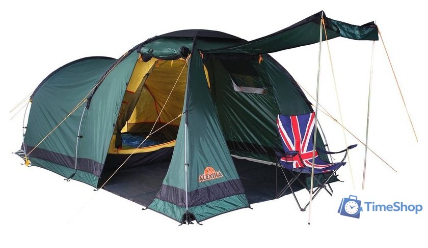 Кемпинговая палатка AlexikA Nevada 4 (зеленый) - Изображение №1 — Интернет-магазин Time-Shop