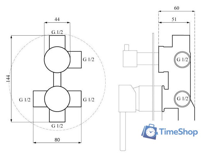 Душевая система  Calani Nexos CAL-B0021 - Изображение №8 — Интернет-магазин Time-Shop