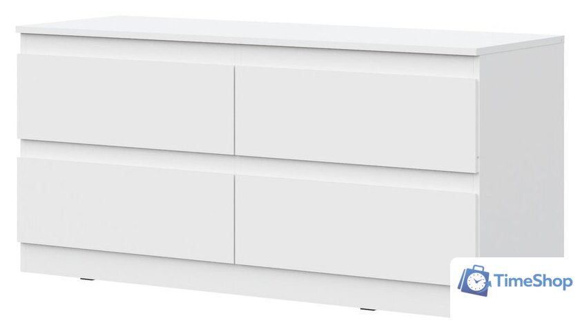 Комод НК-Мебель Stern ТВ-4Я 127 72677769 (белый) - Изображение №1 — Интернет-магазин Time-Shop
